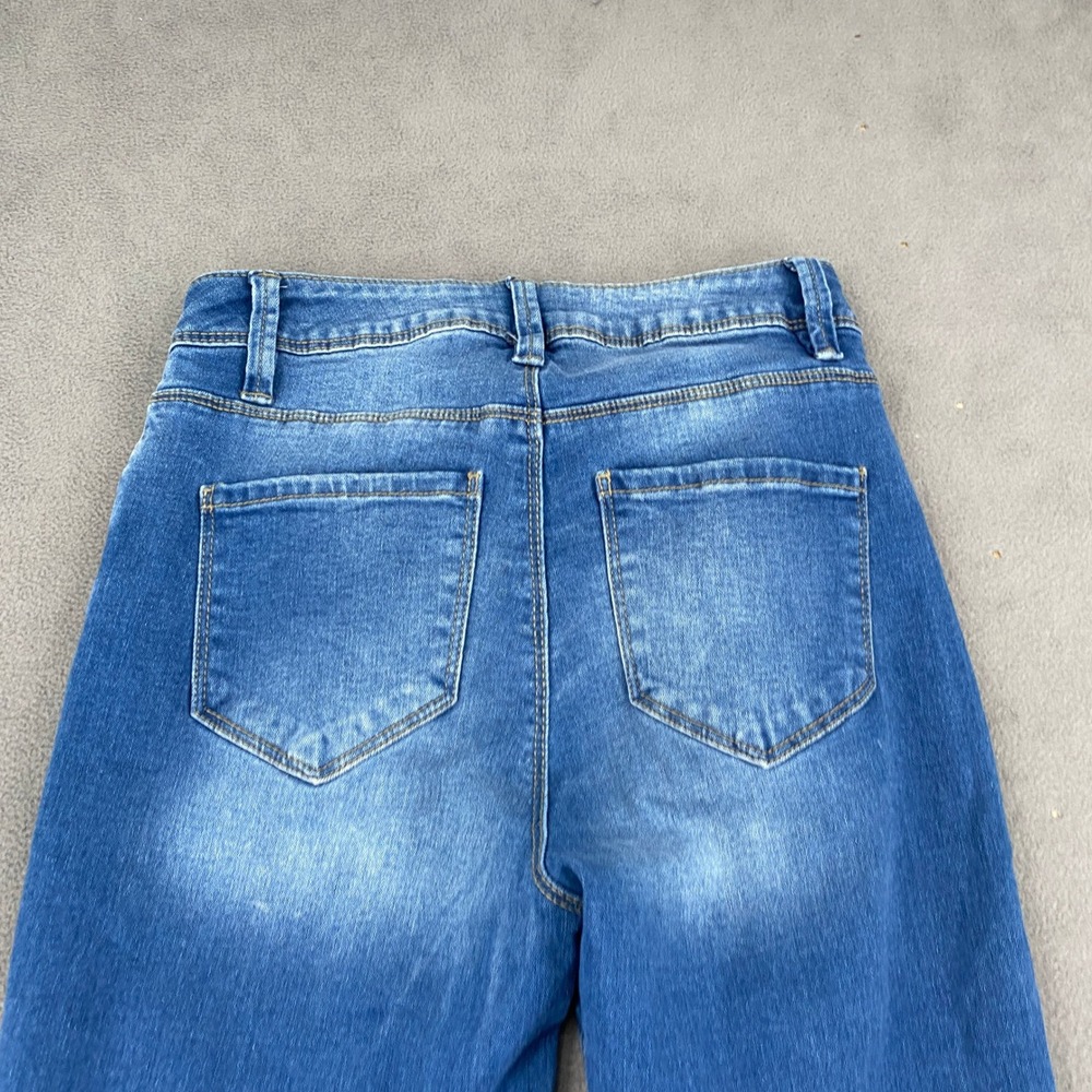 YMI Skinny Jeans Medium Wash Blue Mid Rise Stretch Denim Size 3/26 y2k 00s - Picture 5 of 11